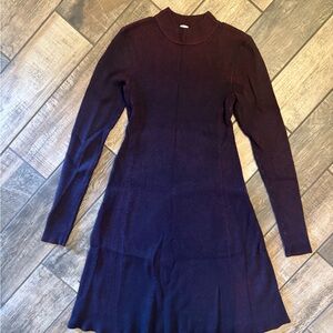 GAP Deep Burgundy Long Sleeve Dress